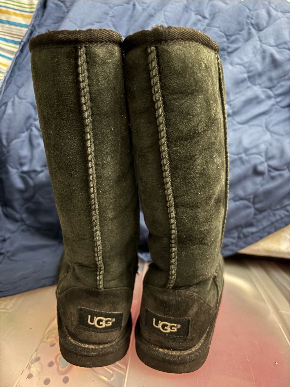 Black ugg boots size 13